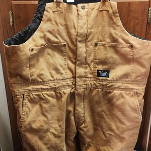 Vintage Blizzard Pruf Walls Men's Brown Insulated Cargo Overalls